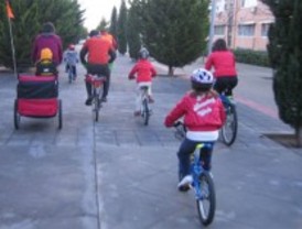 El Bicibus de Leganés ahorra 904 kilos de emisiones de dióxido de carbono