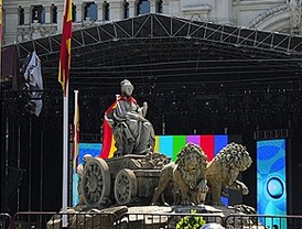 Madrid se prepara para celebrar el triunfo de 'La Roja'