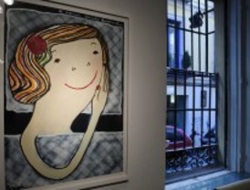 Pintura optimista en la exposición 'Una cabeza sembrada', de Eva Armisén