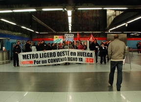 Normalidad en la huelga de Metro Ligero Oeste