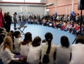 El colegio Castilla de Alcobendas estrena gimnasio cubierto