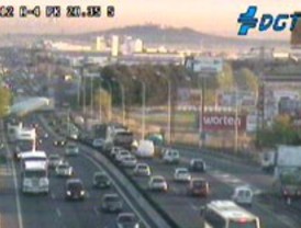 Hora punta tranquila en las carreteras