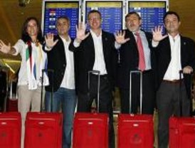 La delegación olímpica viaja a Copenhague 'cargada de ilusión y convicción'