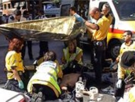 Herido muy grave un motorista que chocó con un todoterreno, en Madrid