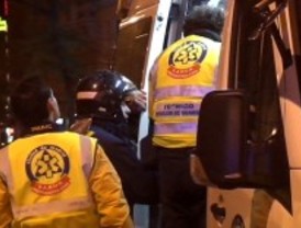 Siete personas intoxicadas en el incendio de una vivienda en Chamberí
