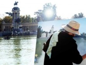 El Retiro posa para los pintores más rápidos