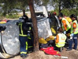 Dos heridas tras un accidente en la M-607