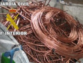 Recuperan 80 toneladas de cable de cobre
