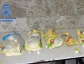 Portaban seis kilos de cocaína en bricks