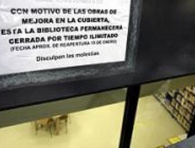 La biblioteca 'La Chata' estará cerrada hasta finales de enero