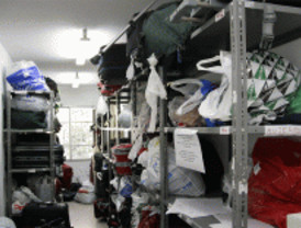 El albergue de Casa de Campo, abierto durante el día