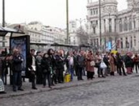 Octava jornada de huelga de autobuses