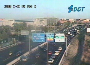 Un accidente en la M-40 complica el tráfico