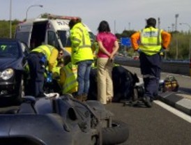 Grave tras caer de su moto en la M-23
