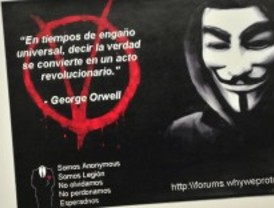 Los 'anonymous' de Gallardón se manifestarán el 31-M