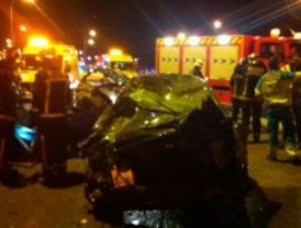 Dos heridos graves y tres leves en una colisión en la M-50
