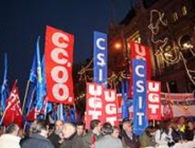 Manifestación por las condiciones de trabajo de los empleados públicos