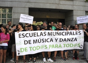 Protesta contra los recortes en las escuelas municipales de música (archivo)