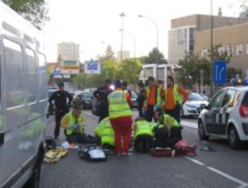 Atropellado al bajarse de un taxi