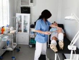 Asistencia sanitaria en los polideportivos de Leganés