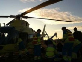 Heridos graves tres trabajadores de una chatarrería tras una explosión y un incendio
