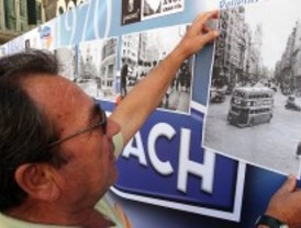 Los madrileños reconstruyen la historia de la Gran Vía con imágenes antiguas y actuales