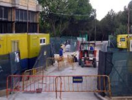 Niños y obras conviven en el colegio Ciudad de Valencia