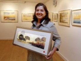 Acuarelas en la galería Tierra de Fuego