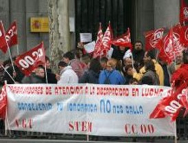 Manifestación de cuidadores por la igualdad de condiciones
