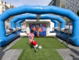 Fútbol para niños, en la Plaza Felipe II
