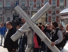 Alex de la Iglesia rueda en la Puerta del Sol