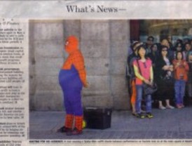 El Spiderman madrileño vuela en Europa