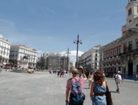 La Policía impide la construcción de un nuevo 'InfoSol' del 15-M