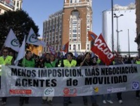 Paros de los agentes de movilidad este jueves