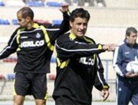 Míchel realiza su segunda sesión con la presencia de Ángel Torres