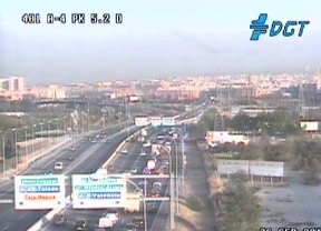 Retenciones en la A-4 debido a un accidente