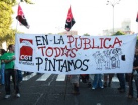 Los institutos afrontan una quinta jornada de huelga
