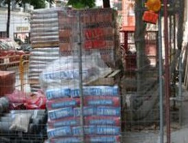 Dos detenidos por robar material de construcción
