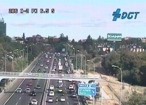 Un accidente en la A-3 provoca retenciones