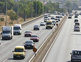 La M-40 acumula retenciones en plena hora punta