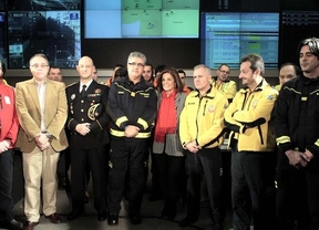 La alcaldesa de Madrid felicita la Navidad a los Servicios Municipales del Centro Integrado de Seguridad y Emergencias de Madrid (CISEM) y SELUR