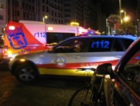 Herido muy grave un ciclista tras colisionar contra un taxi en la Gran Vía