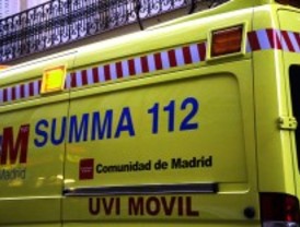 Dos heridos graves en un accidente de tráfico en la M-111