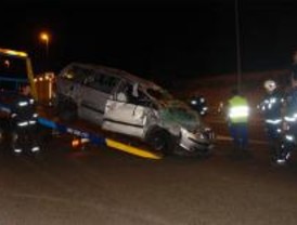 Cuatro heridos graves por accidente en la A-6