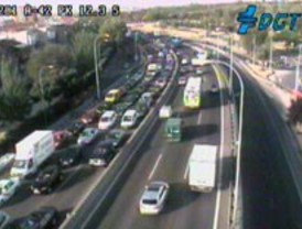 Corte de carril en la A-42 por una incidencia