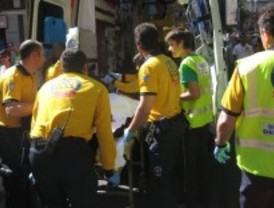 Herido grave tras ser atropellado por un camión