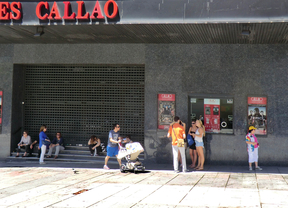 Los cines Callao, sin sus quioscos