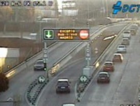 Las placas de hielo dificultan el tráfico