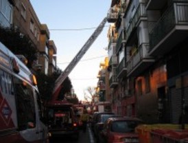 Arde un piso en Villaverde