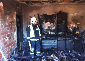 Incendio en un inmueble de Alcalá de Henares